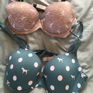 PINK t-shirt bras - Lot of 2, 34B